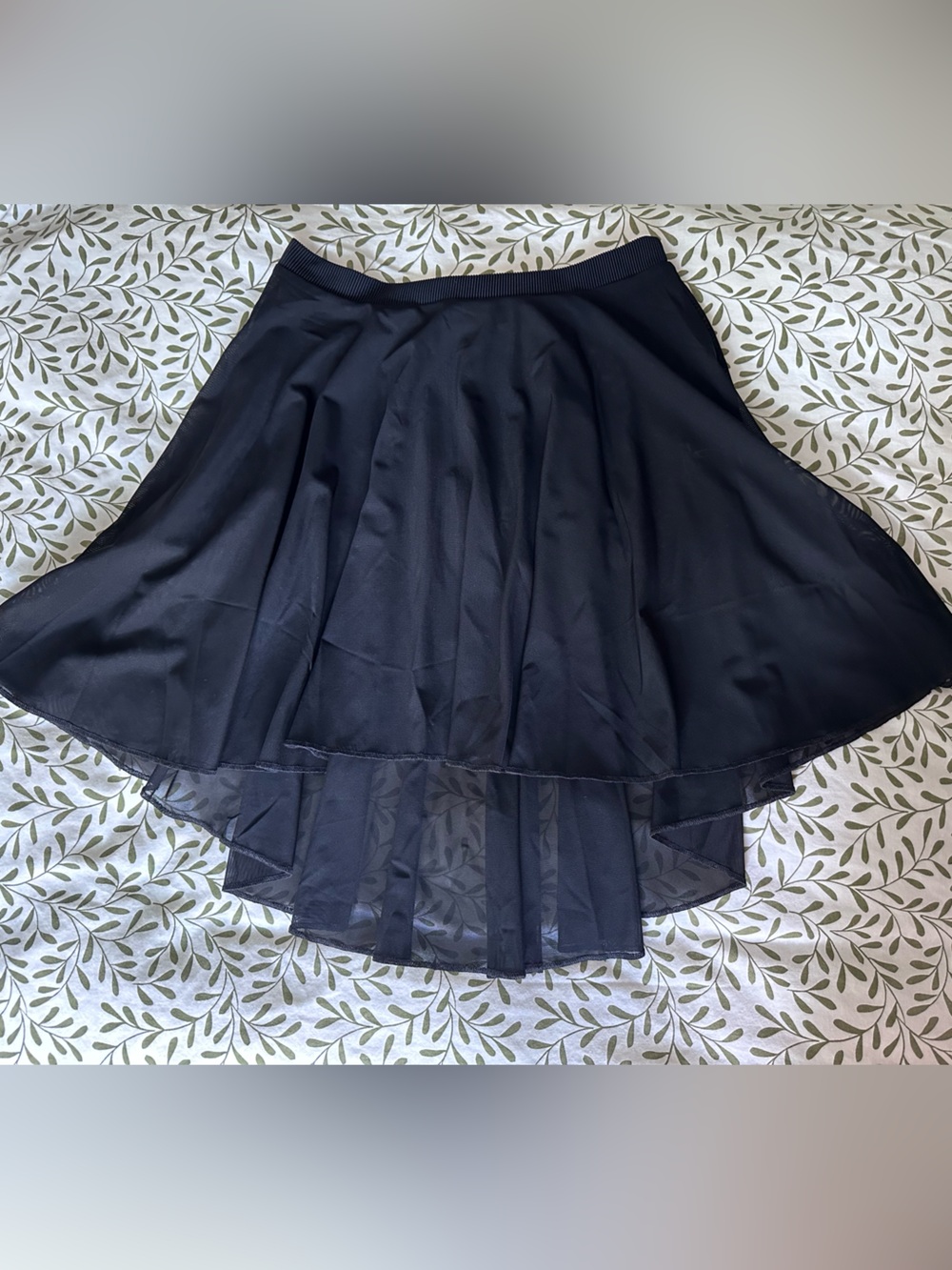 Suffolk Dance Black Adult Ballet Hi Low Midi Skirt